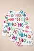 HO HO HO Ornament Print Crewneck Shorts Set Loungewear